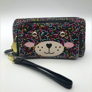 Betsey Johnson Sprinkle Bear Wallet/ Wristlet